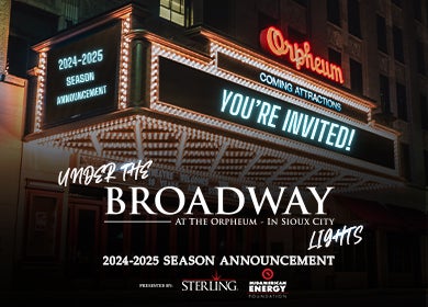 More Info for Broadway Season Announcement